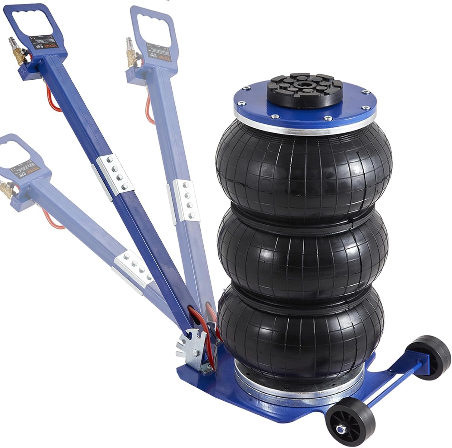 VEVOR Air Jack, 3 Ton/6600 lbs Triple Bag Air Jack, Airbag Jack with Six Steel Pipes, Lift up to 17.7