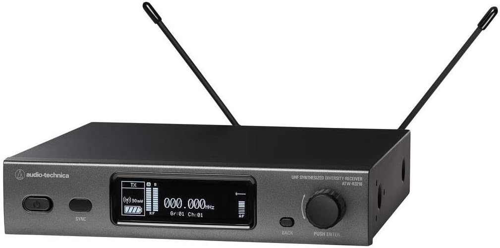 Audio-Technica 3000 Series ATW-3211EE1 Fourth Generation Wireless System, Includes ATW-R3210 Receiver and ATW-T3201 Transmitter, Frequency Band EE1: 530.000 to 589.975MHz