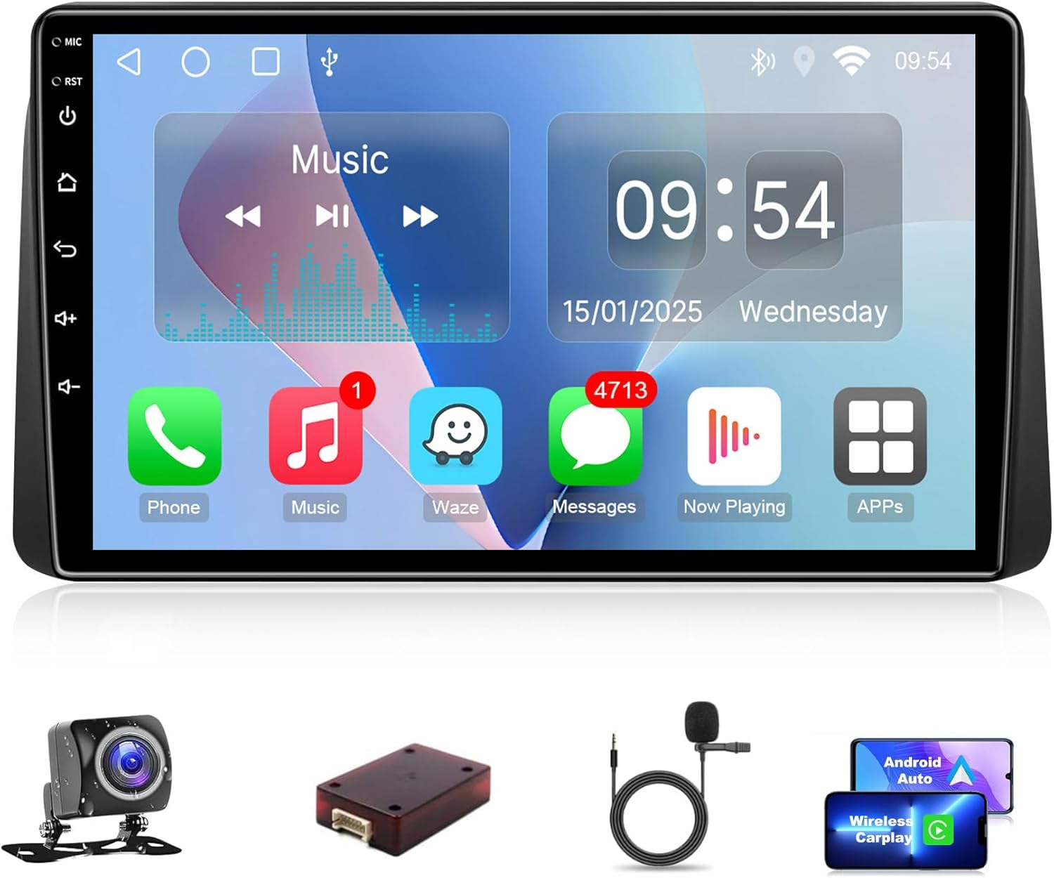 Car Stereo Radio for Dodge Grand Caravan 2011-2020 Chrysler Town & Country 2011-2016 Grand Voyager 2011-2015 Wireless CarPlay Android Auto, 9