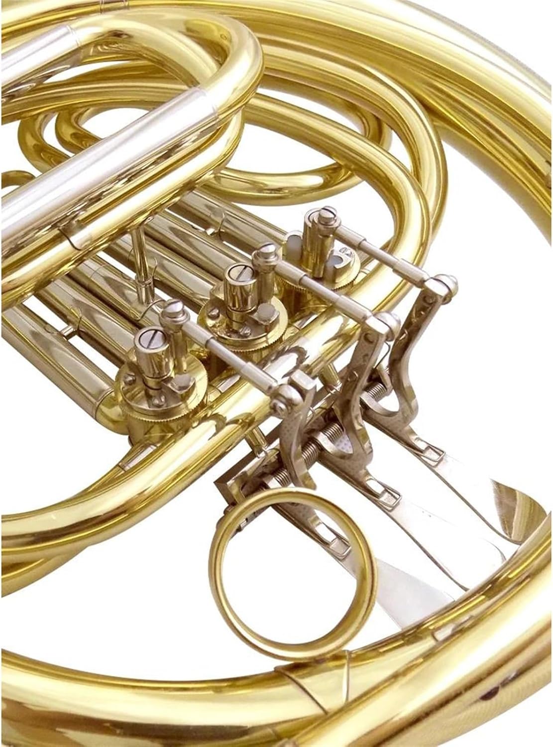 Brass French Horn Professional Eb/F Single Junior French Horn Musical Instruments With Case Mouthpiece Brass Instrument