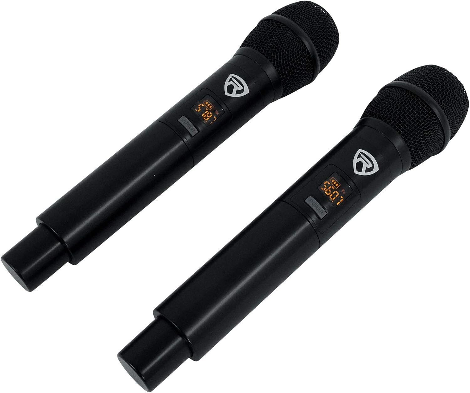 Rockville RKI65BT Dual UHF Wireless Microphones+Bluetooth Karaoke Mic Interface Bundle with NYC Acoustics USB RGB LED Light Strip to Backlight Your TV/Monitor with Remote