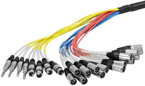Seismic Audio - SALS-16x8x50 - 16 Channel 50' Pro Stage XLR Snake Cable (XLR & 1/4