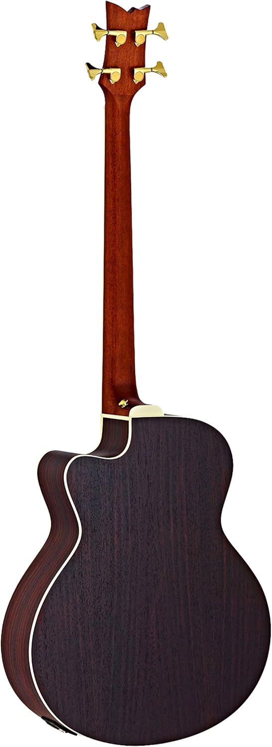 Ortega Guitars 4 String Deep Series Medium Scale Solid Top Acoustic-Electric Bass, Right (D558-4)