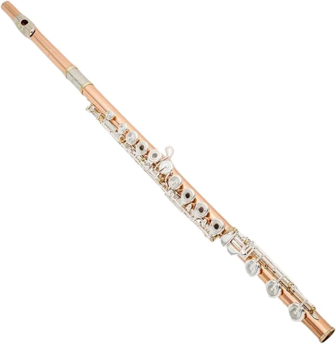 Professional Woodwind Instruments Flute Phosphor Copper 17 Keys Flute Open Hole E-Mech Flute Musical Instrument