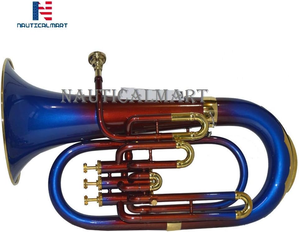 Bb3 Valve Euphonium Pitch Multi Color Musical Instrument