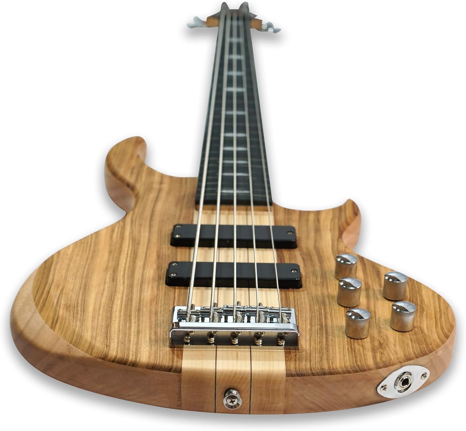 Fretless 5 String Electric Bass Guitar Millettia Laurentii+Okoume body