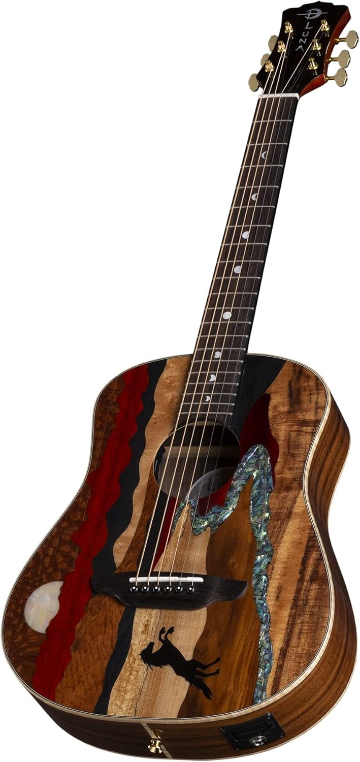 Luna Safari Vista Stallion Acoustic-electric Guitar - Gloss Natural