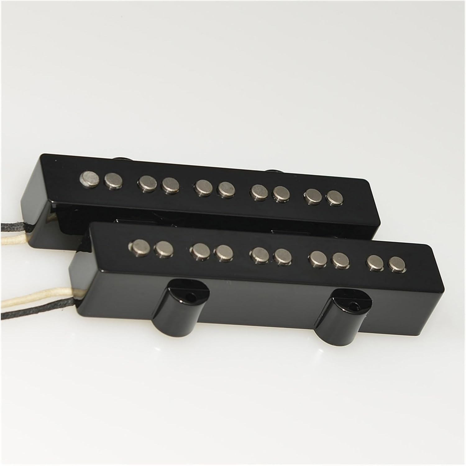 4 Strings/5 String Bass Pickup Set Open Style Alnico 5 Magnet Neck and Bridge Pickup Set for Bass Guitar (Color : 5 String 02)
