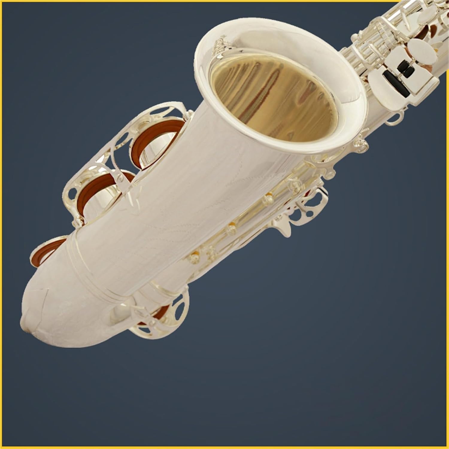 Saxophone for Beginners Performance Instrument Professional E Flat Alto Silver-Plated Saxophone Woodwind Adult Beginner Instrument