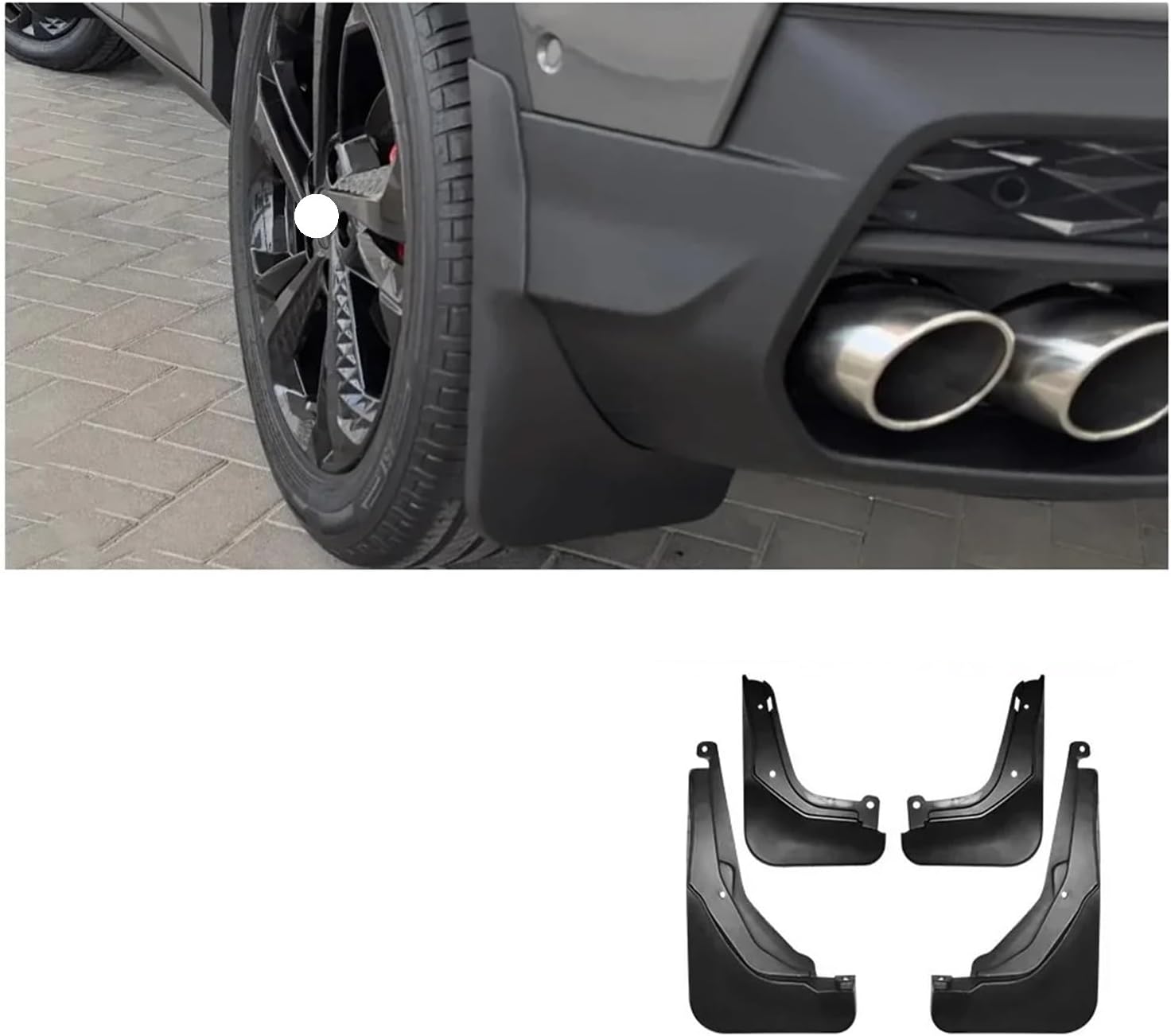 4pcs Mud Flaps Splash Guard Mudguards MudFlaps Front Rear Fender Auto Styline Car Accessories Compatible for Geely New COOLRAY 2023 2024