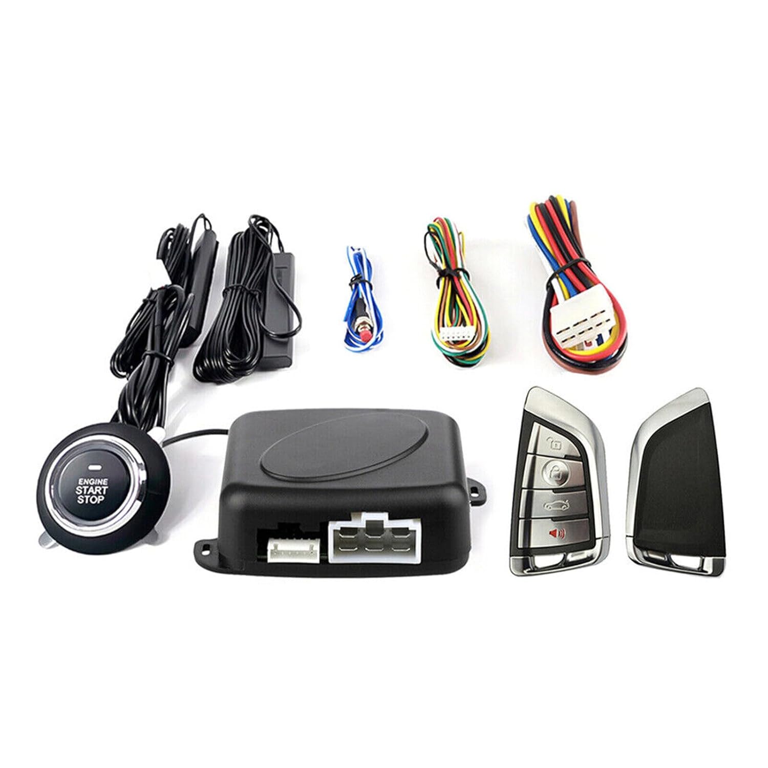 Car Keyless Entry Engine Start Alarm System Push Button APP Remote Starter/Stop