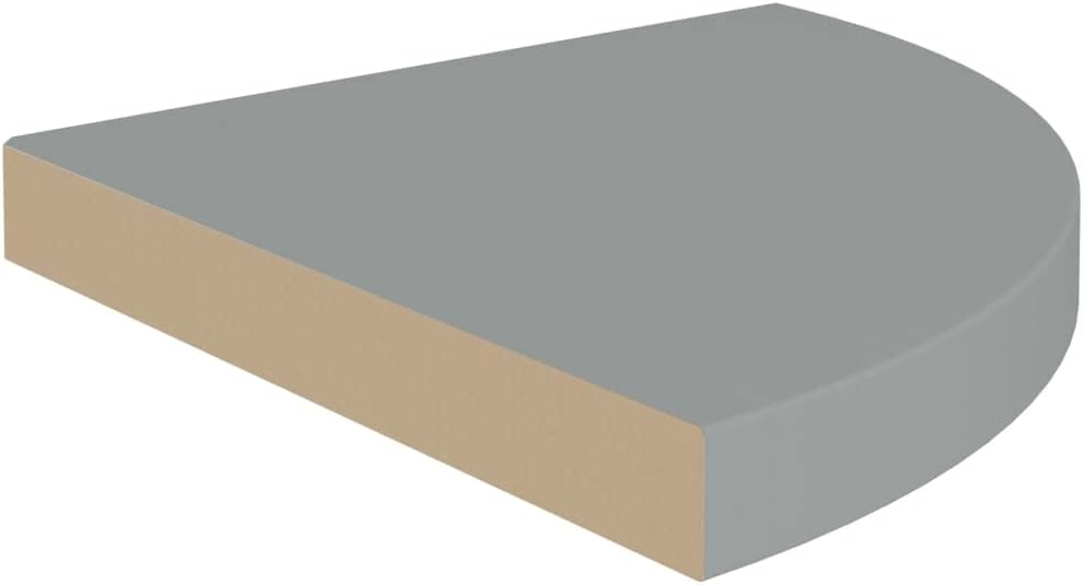 Floating Corner Shelves 2 pcs Gray 13.8