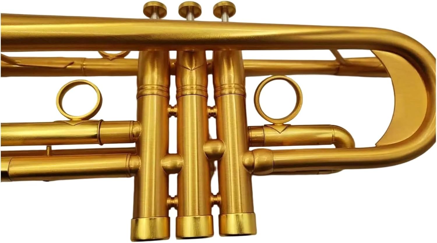 Trumpet Brass Set Bb Trumpet Gold Plated Brass Bell Professional Instrument With Box