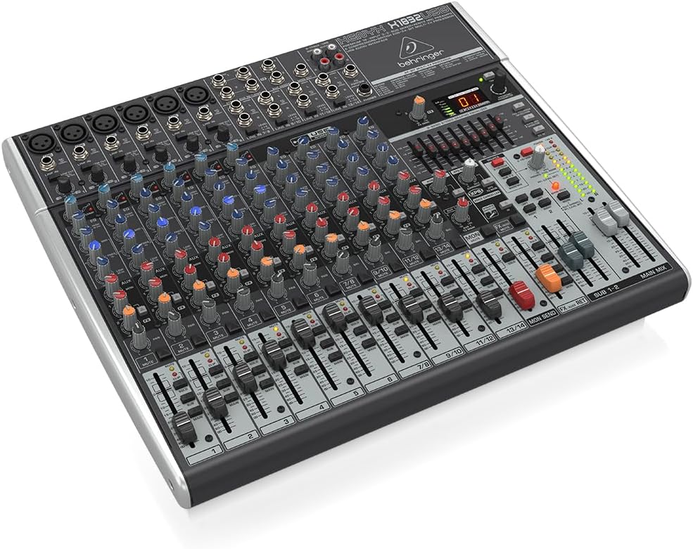 Behringer Xenyx X1832USB Premium 18-Input 3/2-Bus Mixer with XENYX Mic Preamps & Compressors