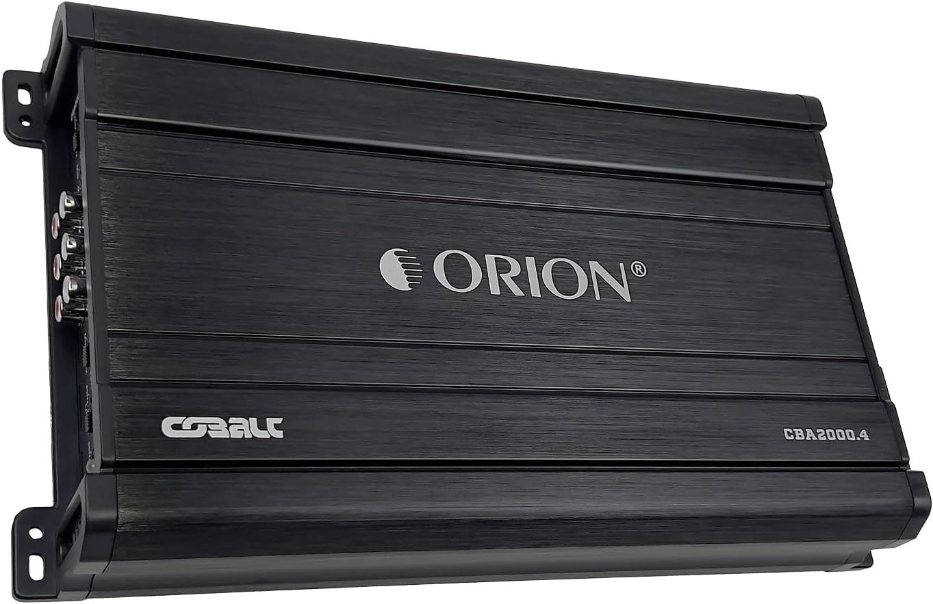 Orion Cobalt Series CBA2000.4 High Efficiency 4-Channel Class A/B Amplifier for Car Audio Stereo - 2000W High Output, 2/4 Ohm Stable, Adjustable Low/High Pass, Bass Boost, MOSFET Power Supply