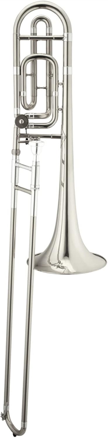 TSTS High Grade Tuning Slide Tone Bb F Tenor Trombone Nickel Plated Beginner Trombone