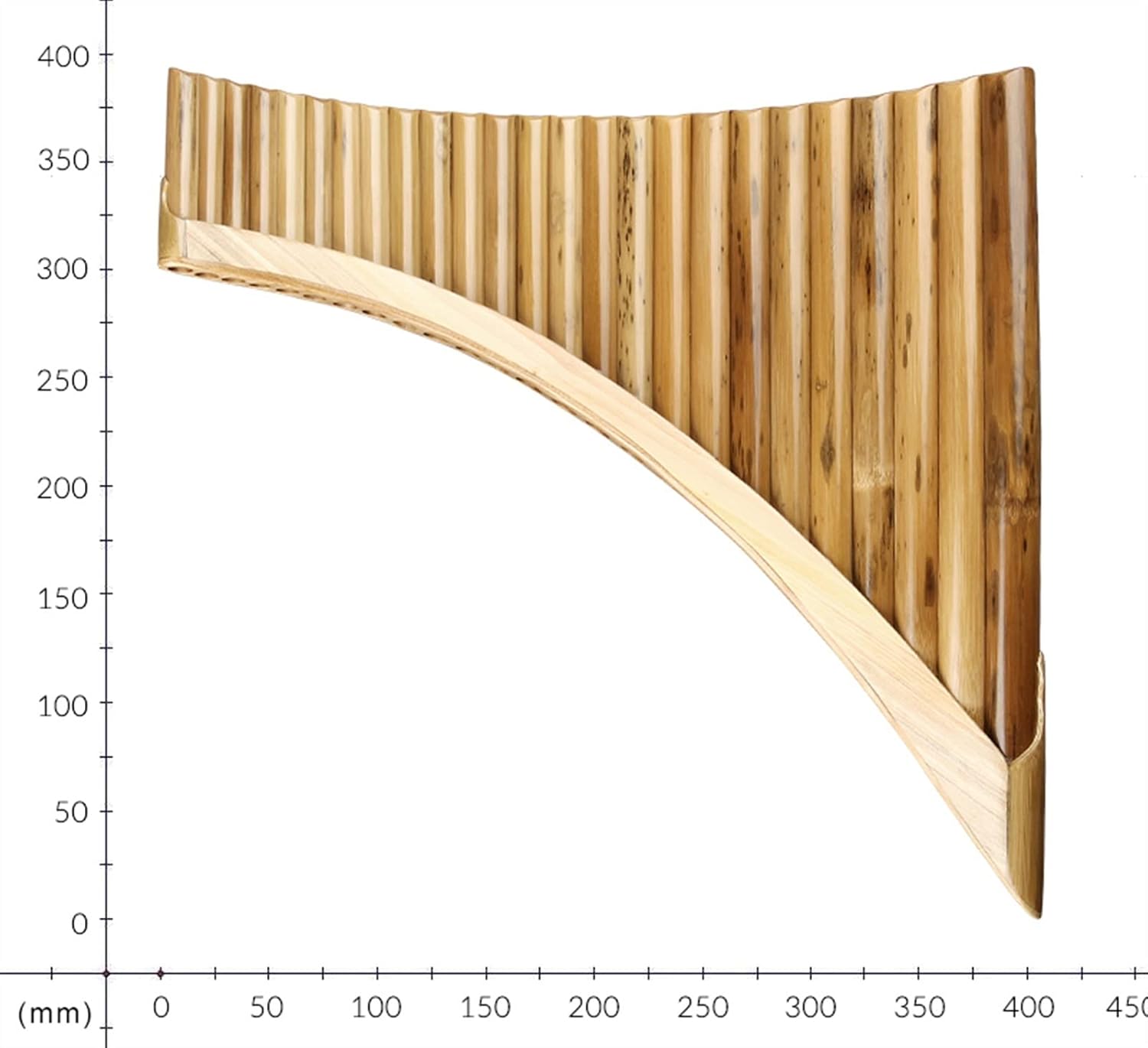 KESHUO 25 Pipes C Key Bamboo Pan Flute Woodwind Instrument Handmade Pan Pipe Panpipes