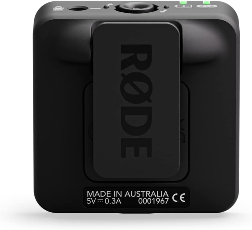 RØDE Wireless ME TX Ultra-compact Wireless Transmitter with Built-in Microphone, On-board Recording and up to 200m Range for Filmmaking, Interviews and Content Creation (Transmitter Only)
