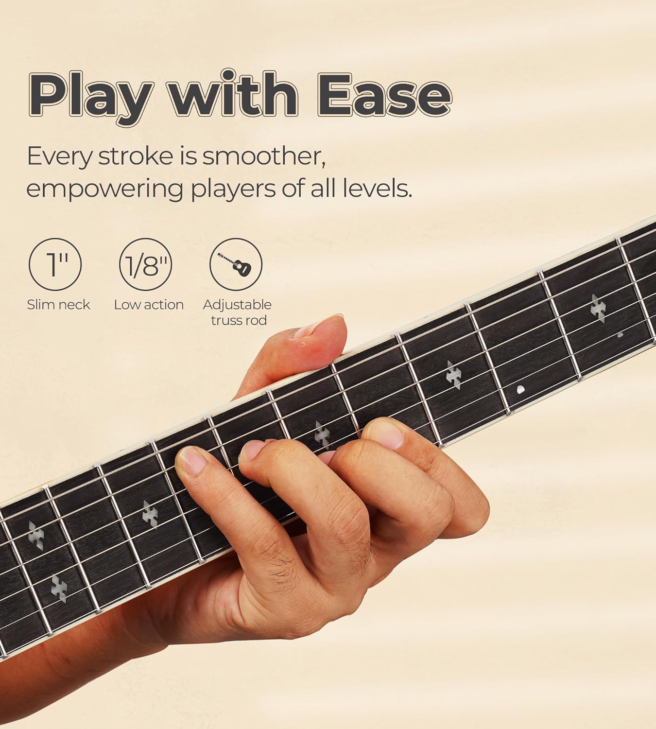 Vangoa 6 String Banjo Guitar Full Size, 38 Inch Banjo Guitar with Resonator Closed Back, Remo Head, Beginner Banjitar Six String Banjo Kit for Adults Teens Starters