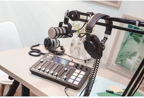 Rode PodMic Dynamic Podcast Microphone with StreamEye BOOMARM Mic Arm, XLR Cable and StreamEye Polishing Cloth