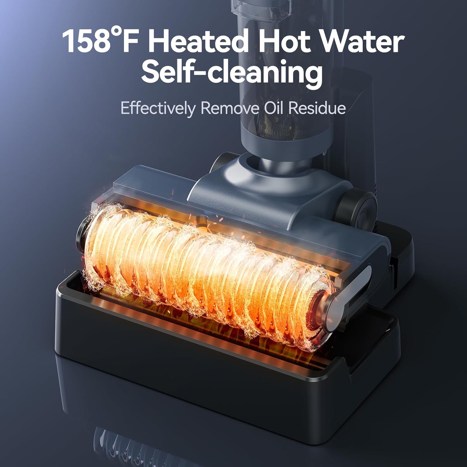 JONR ED12 PRO Wet Dry Vacuum Cleaner,Vacuum Mop, Three Sided Cleaning,Hot Water Self-Cleaning,Hot Air Drying,Tangle-Free,Smart Hard Floor Cleaner Machine with Powerful Suction