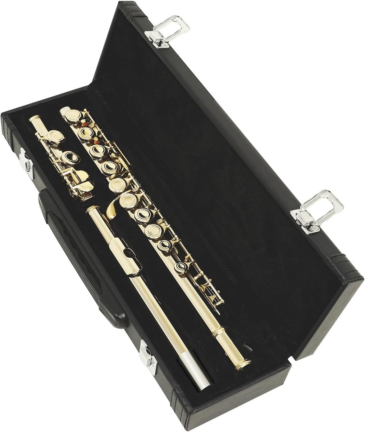 Flute Western Concert Flute Cupronickel Nicke Plated 16 Holes C Key Woodwind Instrument with Box Flutes Musical Instruments