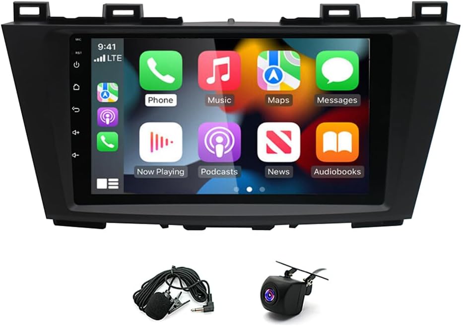 w/Android 13 Car Radio Stereo for Mazda 5 2011-2013 - [2+32G] 9 Inch Touch Screen - Wireless w/carplay w/Android Auto Mirror Link IPS Car Audio Receiver w/WiFi GPS w/Bluetooth + AHD Backup Camera