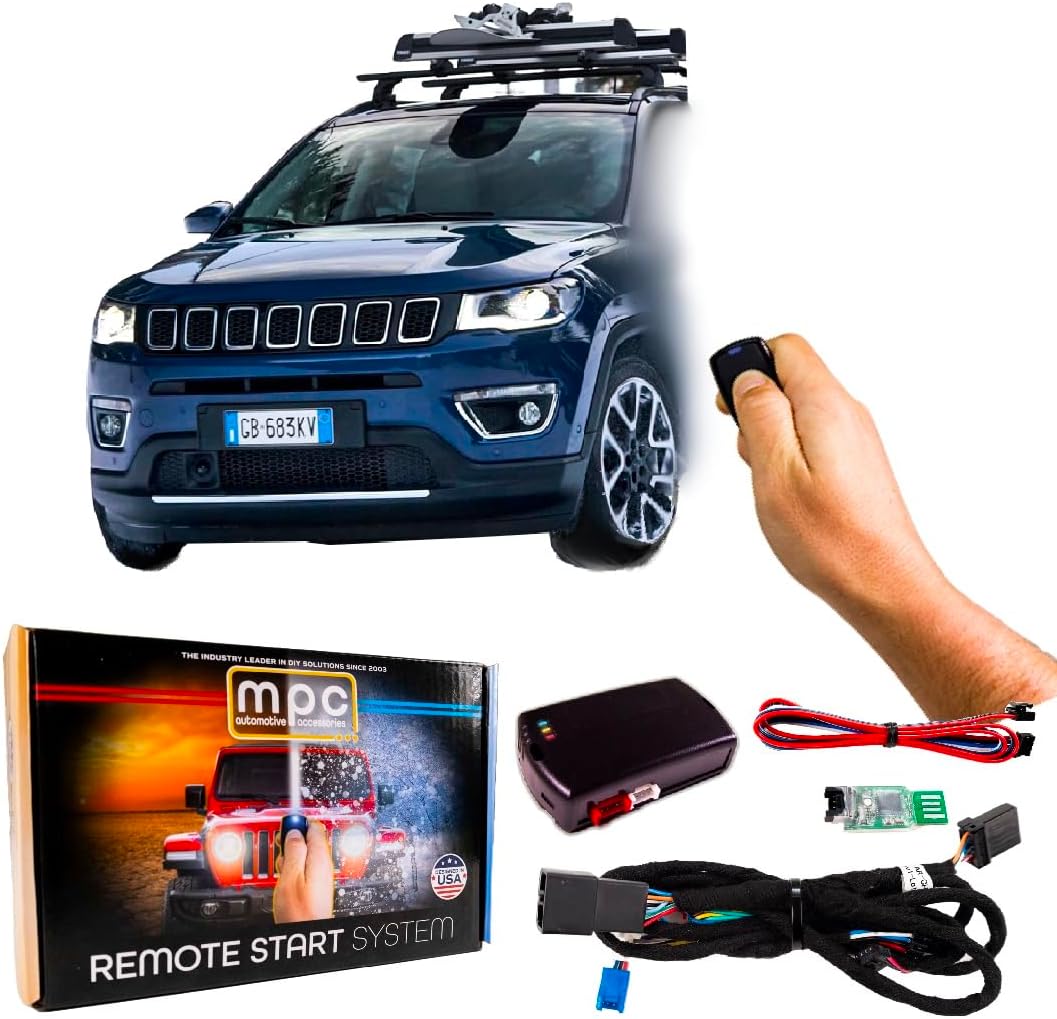 MPC Remote Start Kit Compatible with Jeep Compass 2019-2025 || Push to Start || Gas || SEMI Plug N Play || Uses Factory Fob || Premier USA Tech Support