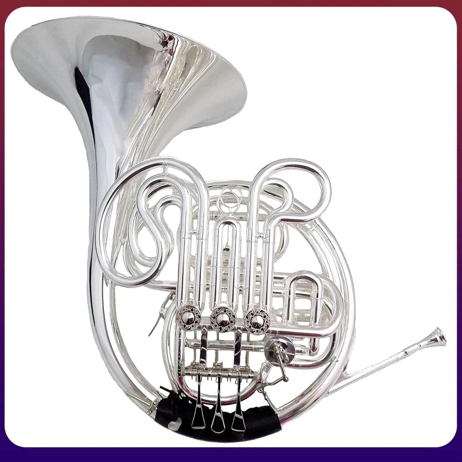 Brass French Horn F/Bb French Horn Musical Instruments Double Horn Silver Plated With Case Mouthpiece