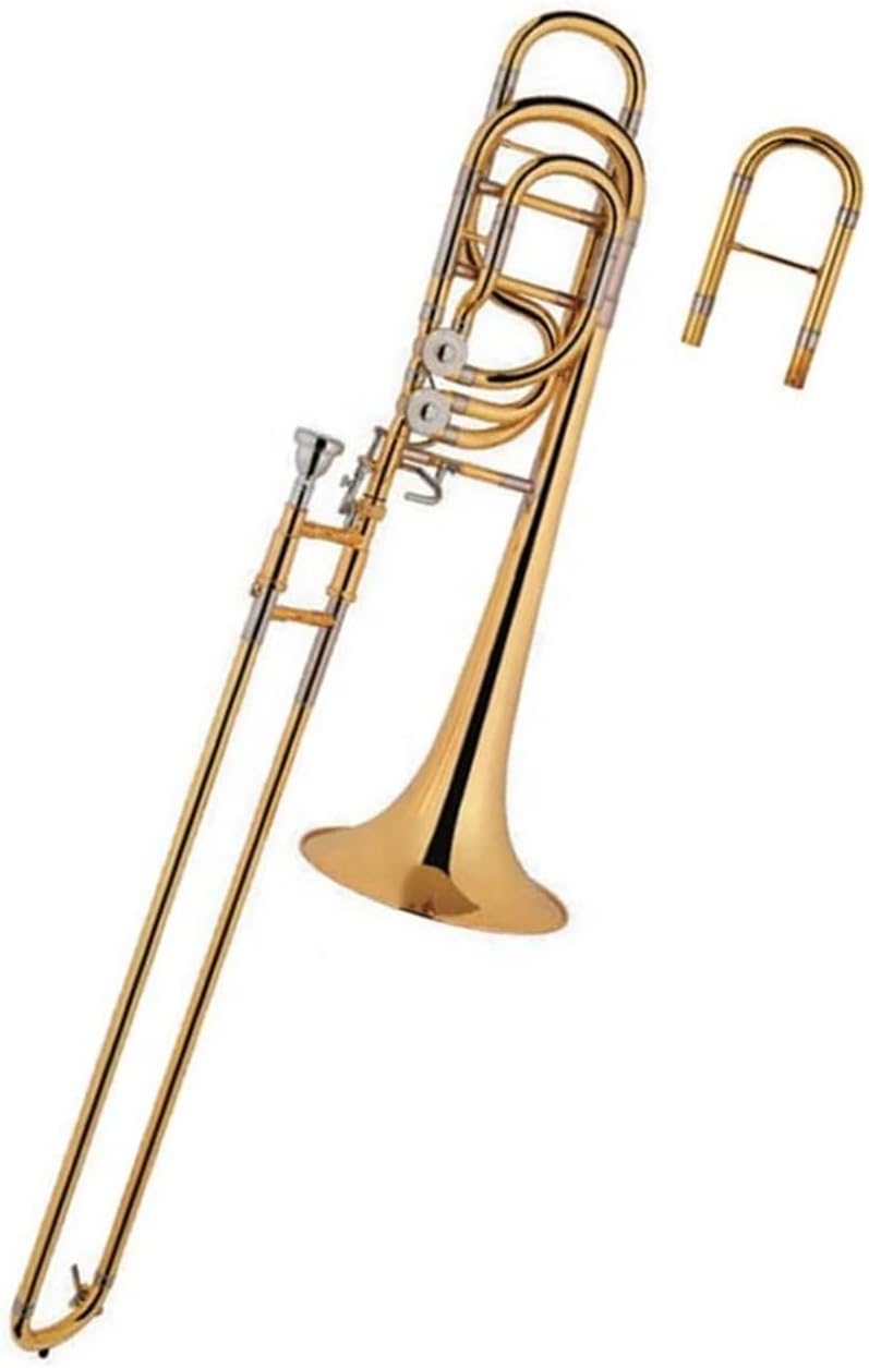 Adult Trombone Instrument Gold Lacquered Brass Bass Suitable For Professional Beginner Instrument Trombone