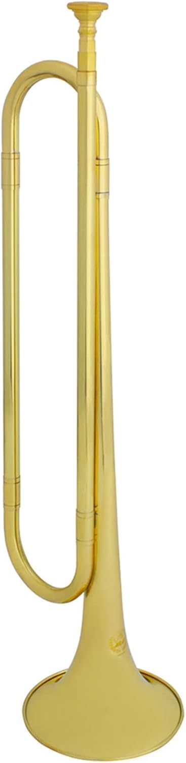 KESHUO Trumpet Professional Brass Instrument Youth Horn Bugle for Musical School Band Cavalry Beginner Military Orchestra Trumpets (Color : Golden)
