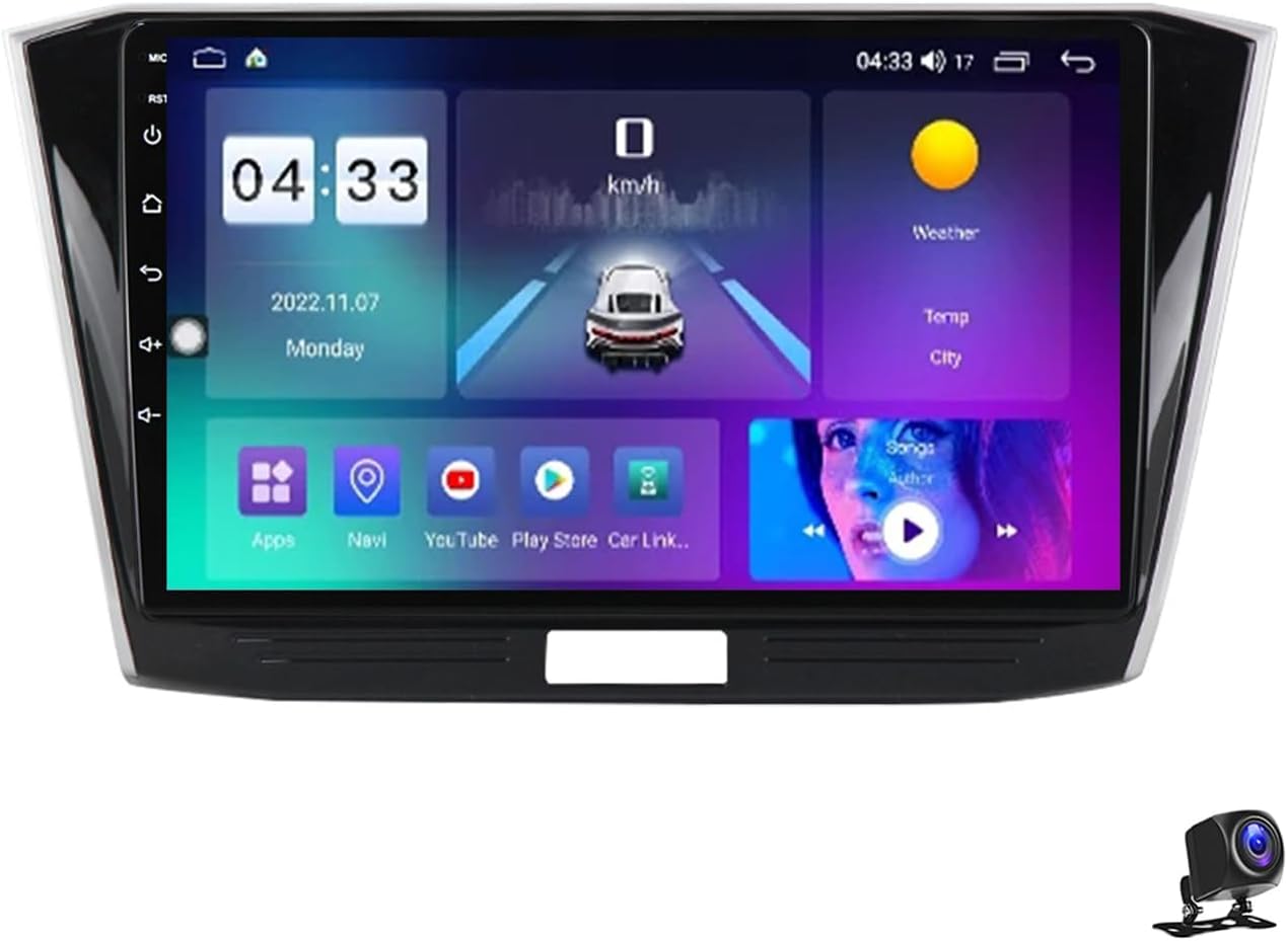 9 Inch Android 13 Car Stereo for VW Passat B8 2015~2018 Touch Screen Car Radio Bluetooth Wireless Carplay Android Auto Multimedia Navigation with RDS DSP FM Radio