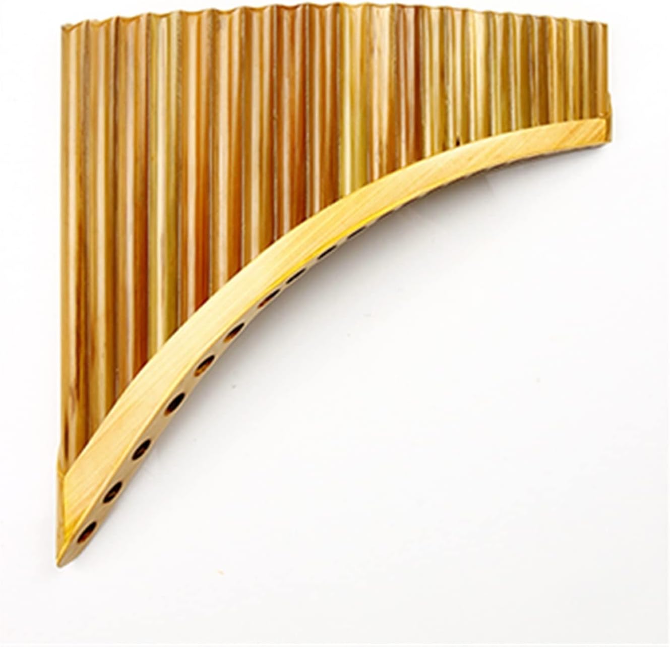 Chinese Traditional Musical Instrument 22 Pipes Pan Flute G Key Woodwind Bamboo Handmade (Color : Right)