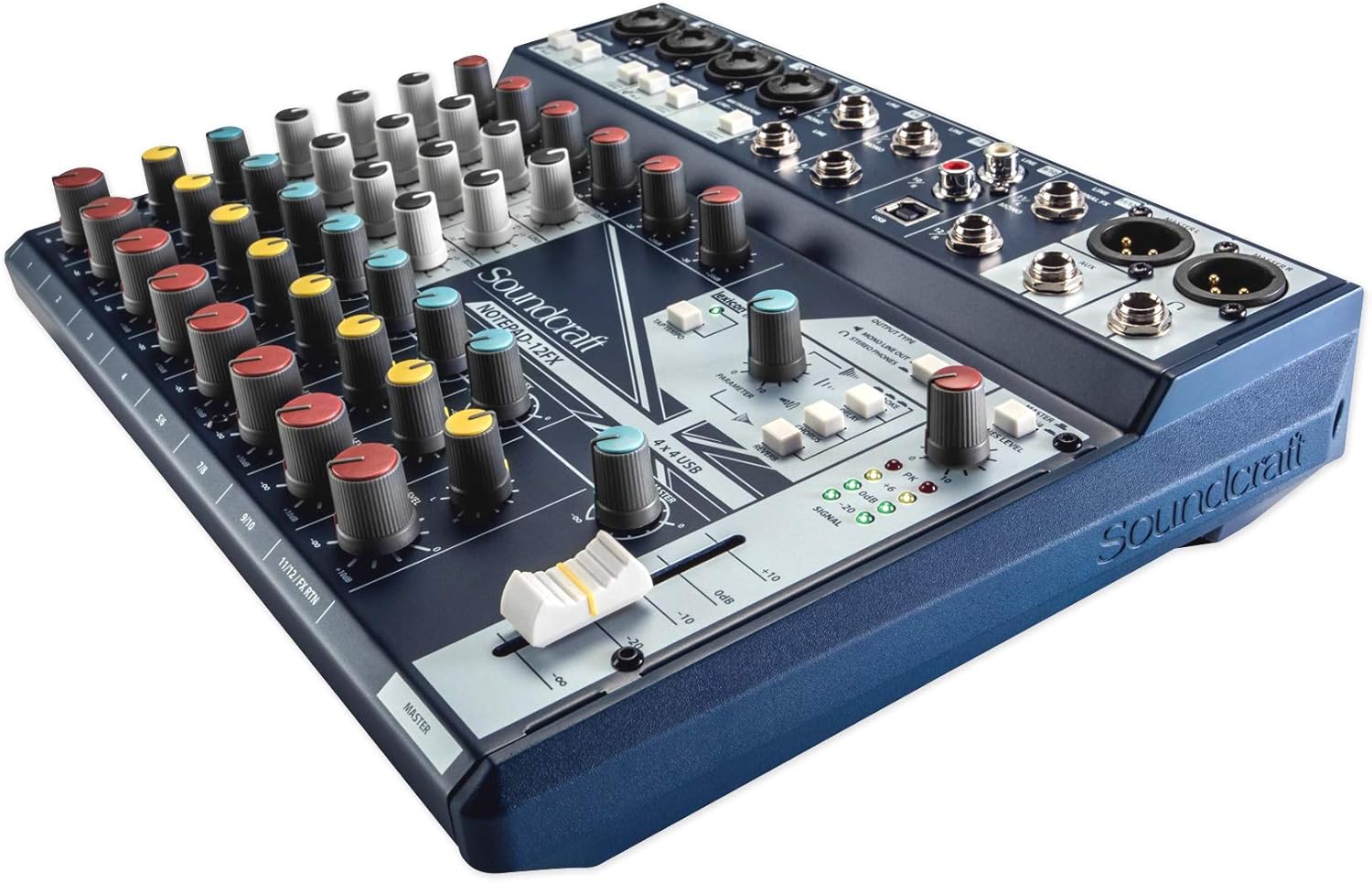 Soundcraft Notepad-12FX 12-Ch Soundboard Mixing Console Mixer For Church/School