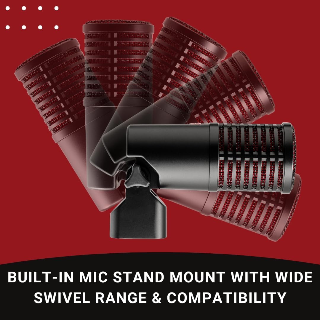 SE ELECTRONICS Dynacaster Dynamic Broadcast Microphone with Built-in Dynamite Pre-amp