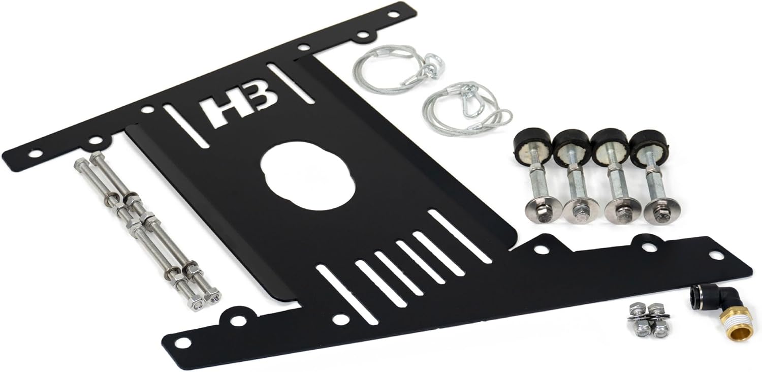 HornBlasters Shocker XL Mounting Plate – Bracket for 4 Shocker XL Train Horns (Horns Only), Fits Spare Tire Location on Full-Size Trucks