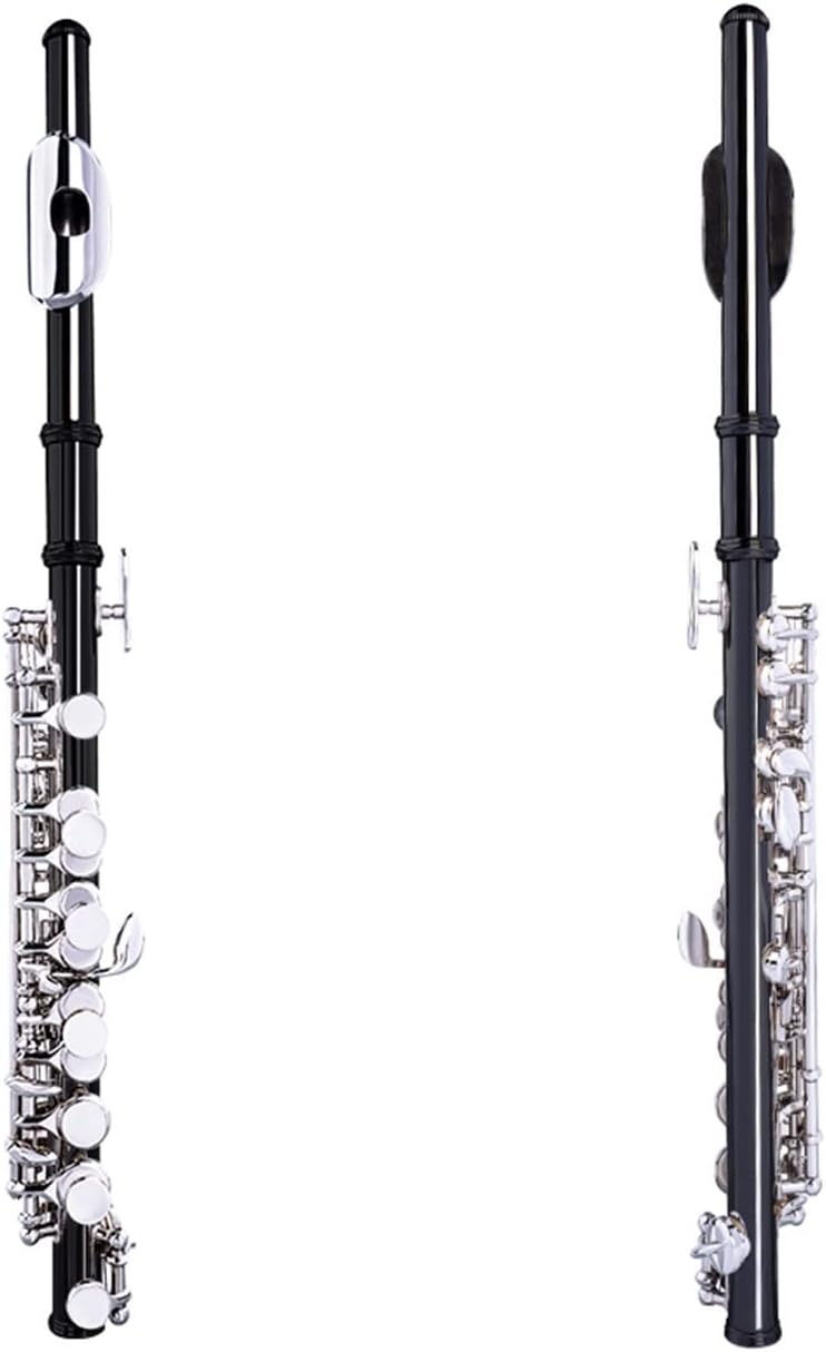 Flutes C Key Piccolo Cupronickel Flute Silver Plated W/Case Cloth and Gloves Woodwind Instrument