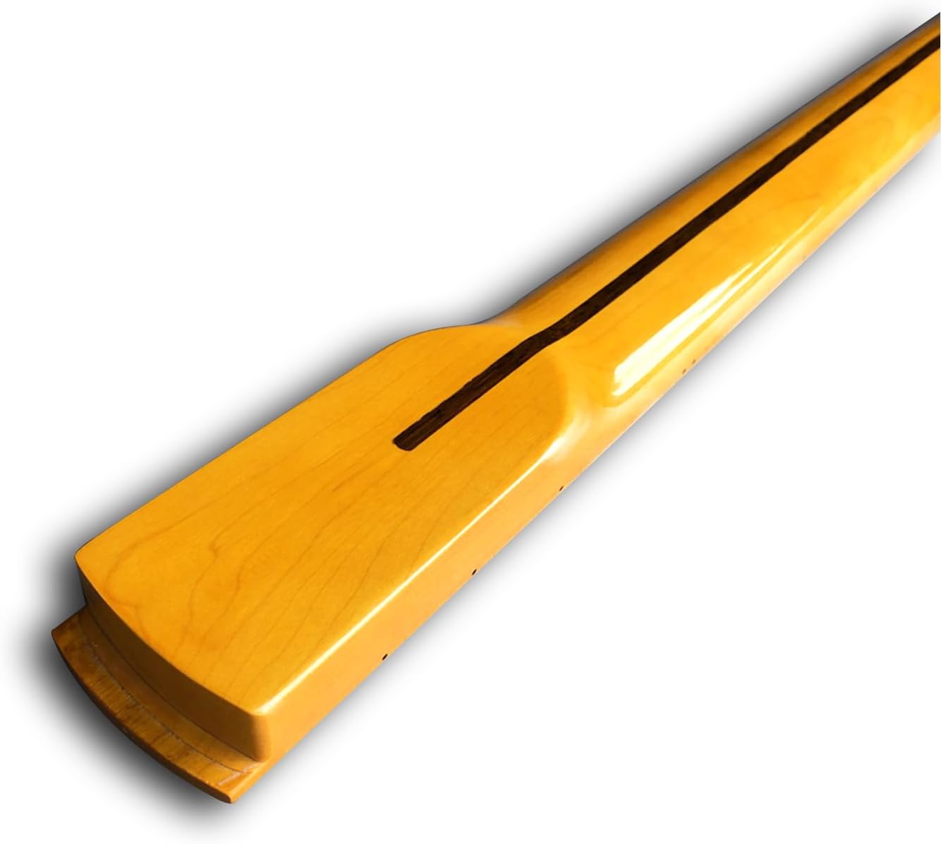 Maple Replacement Electric Bass Guitar Neck, 4-String 21 Fret 34'' Scale Length 38mm Nut and 64mm Heel Maple Fretboard Bolt On Finished Bass Neck DIY Installation & Repair