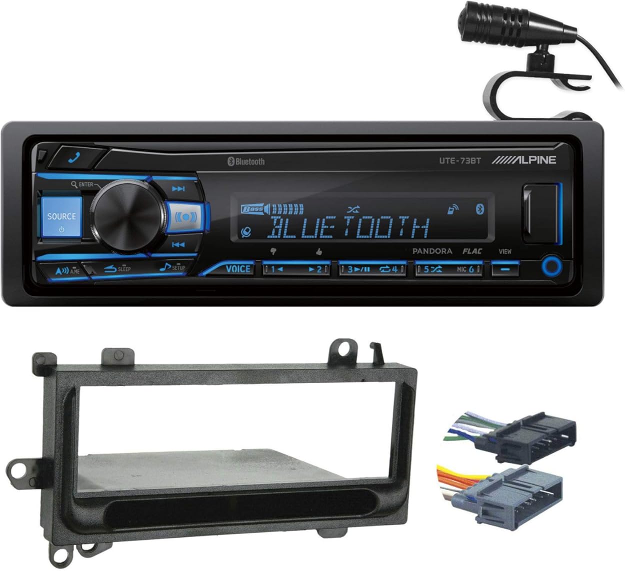 Alpine Digital Media Bluetooth Stereo For 97-02 JEEP WRANGLER TJ