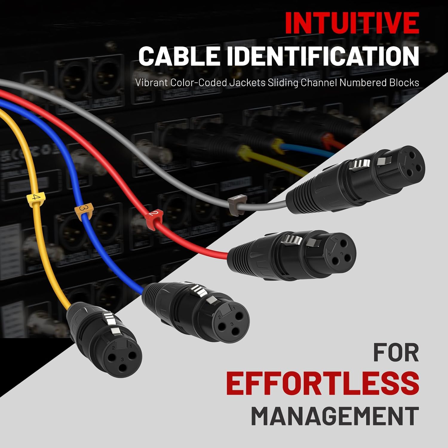Phenyx Pro UHF Wireless Microphone System PTU-52-2B Bundle with 4 Channel XLR Cable PCBL-4IN1-3