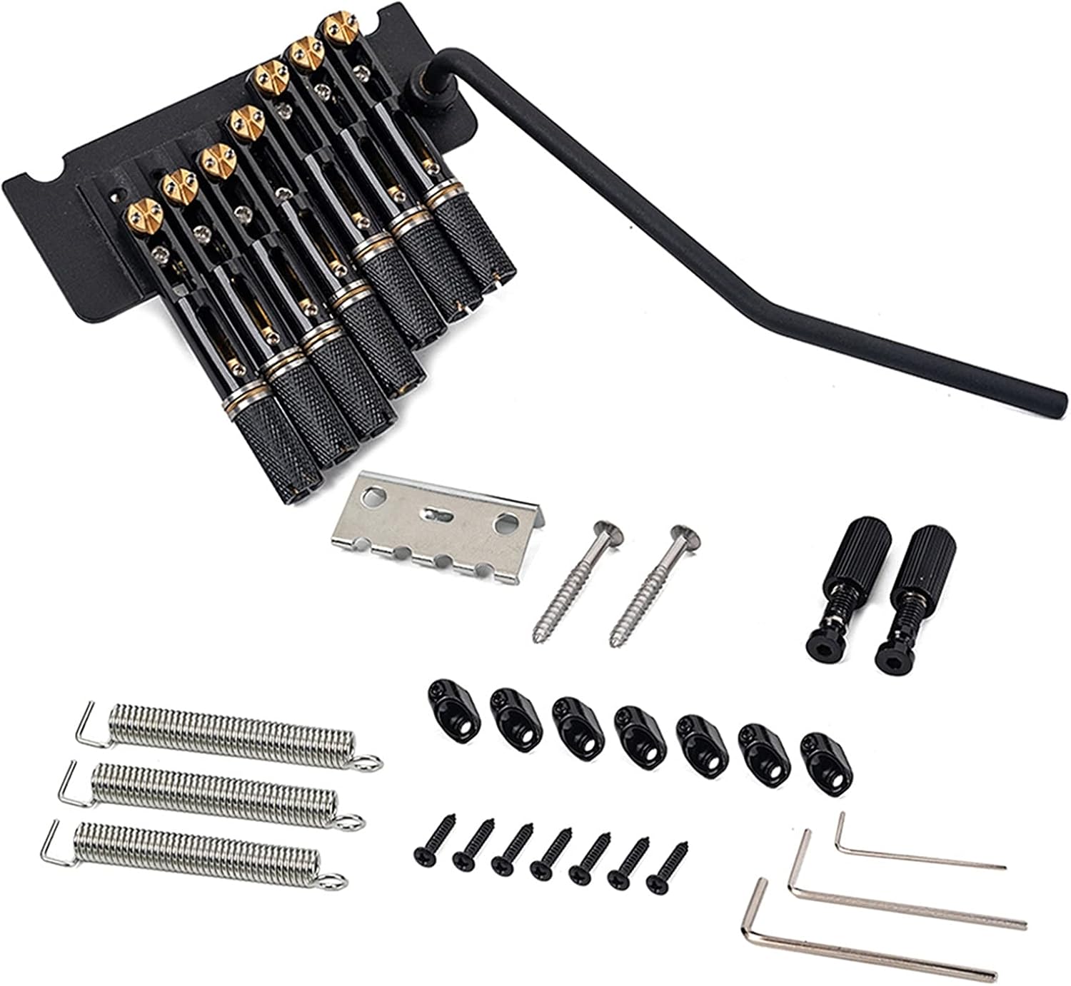 Guitar Bridge System Set 8-String Headless Guitar Bridge Tremolo System with Tailpiece for Electric Guitar Replacement Guitar Accessories Guitar Parts