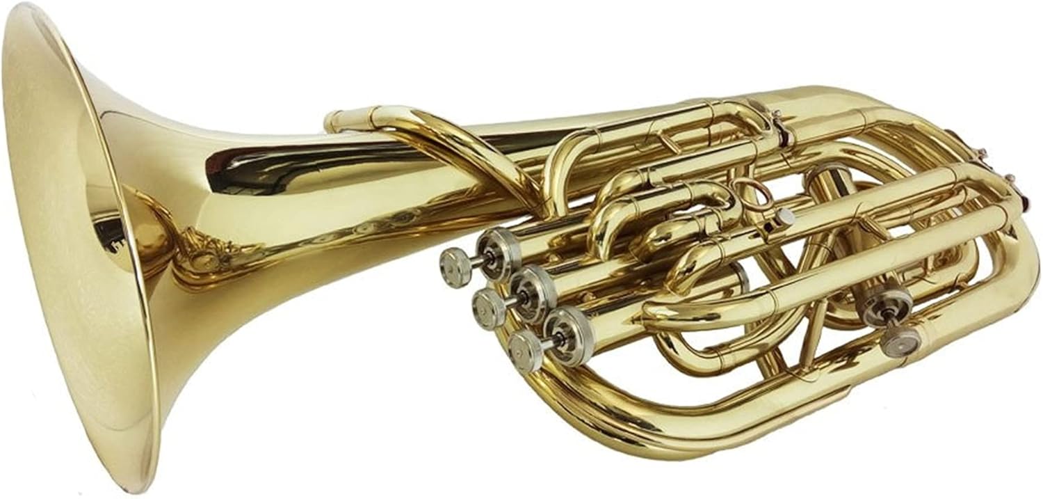 Falling Tone B (C) Brass Gold Paint Three Plus One Midrange Horn Student Euphonium