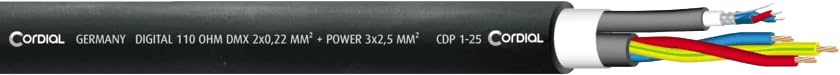 Cordial - 5-pin XLR + PowerCon 2.5mm² True1-15m Hybrid Cable