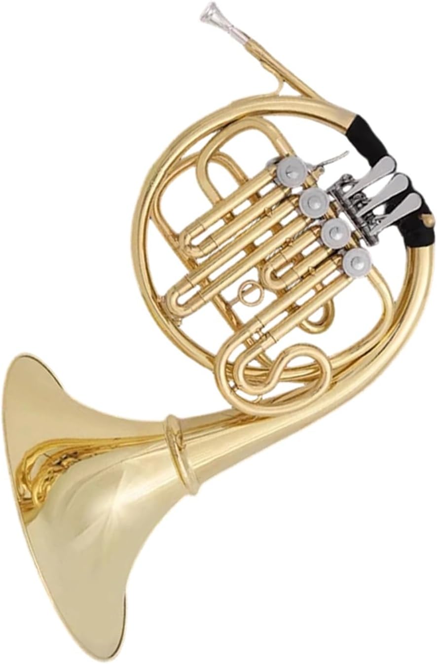 4 Key French Horn French Horn Instrument Four Key Brass Material Single Row Playing B Flat Adult