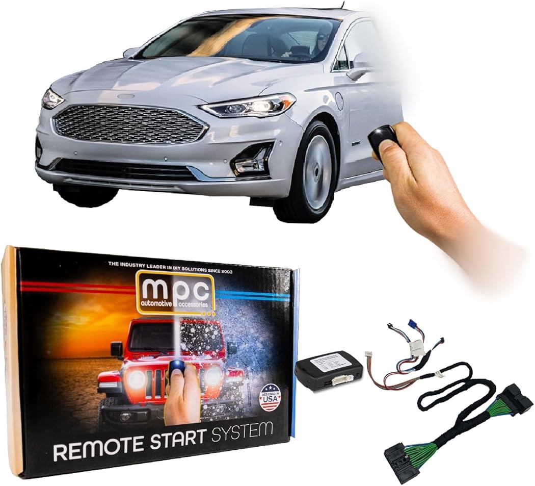 MPC Remote Start Kit Compatible with 2014-2020 Ford Fusion || Plug n Play Harness || Press Fob Lock-Unlock-Lock to Start || 10 Minute Install || Zero Wire Splicing || Gas Vehicles