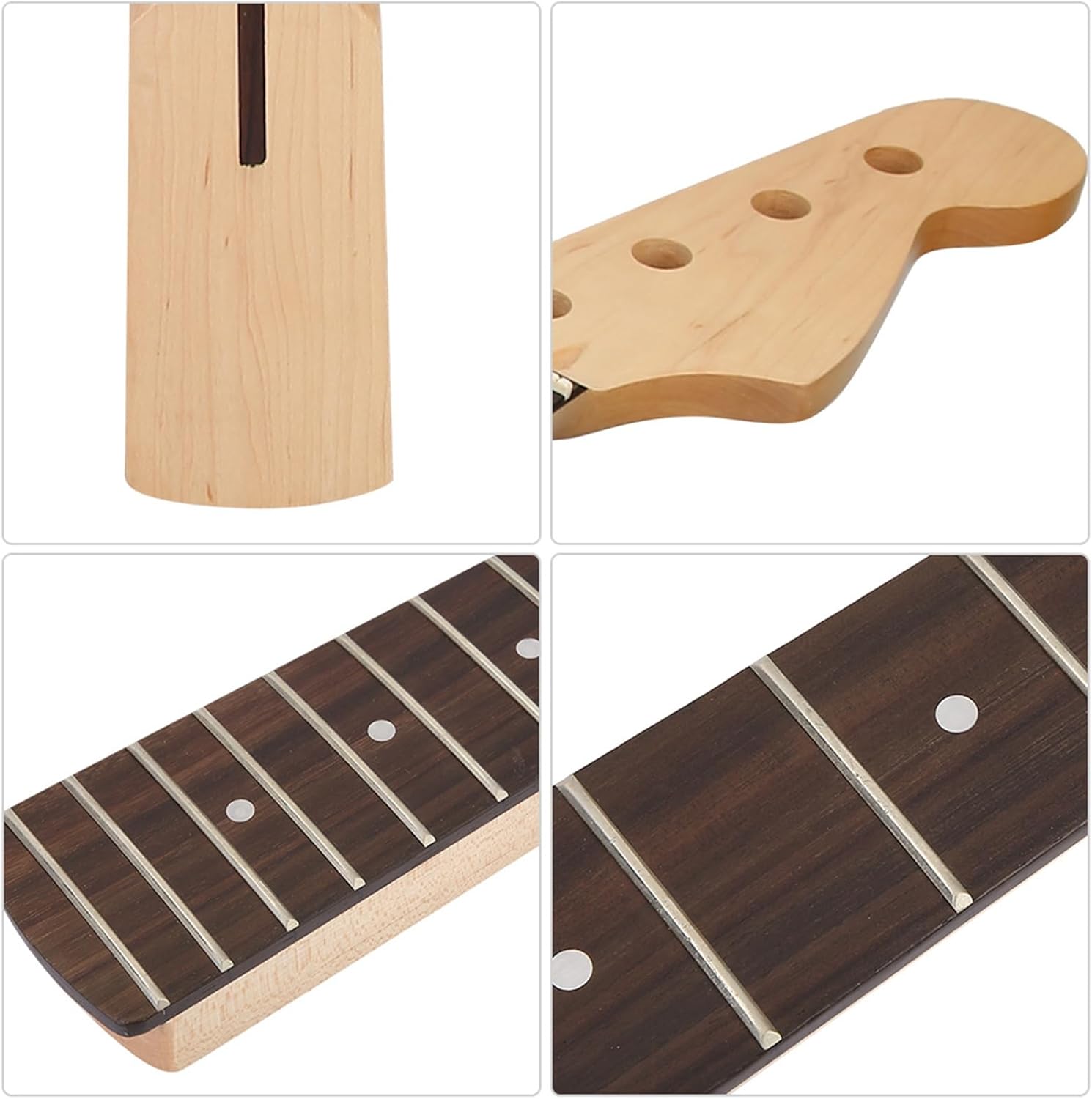 Bass Fretboard, 21 Frets Electric Bass Maple Rosewood Fretboard Fingerboard for Music Production, Live Performances, Studio Sessions