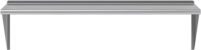 Stainless Steel Wall Shelf | Metal Shelving | Garage, Laundry, Storage, Utility Room | Restaurant, Commercial Kitchen | NSF Certified | (24” x 60”)