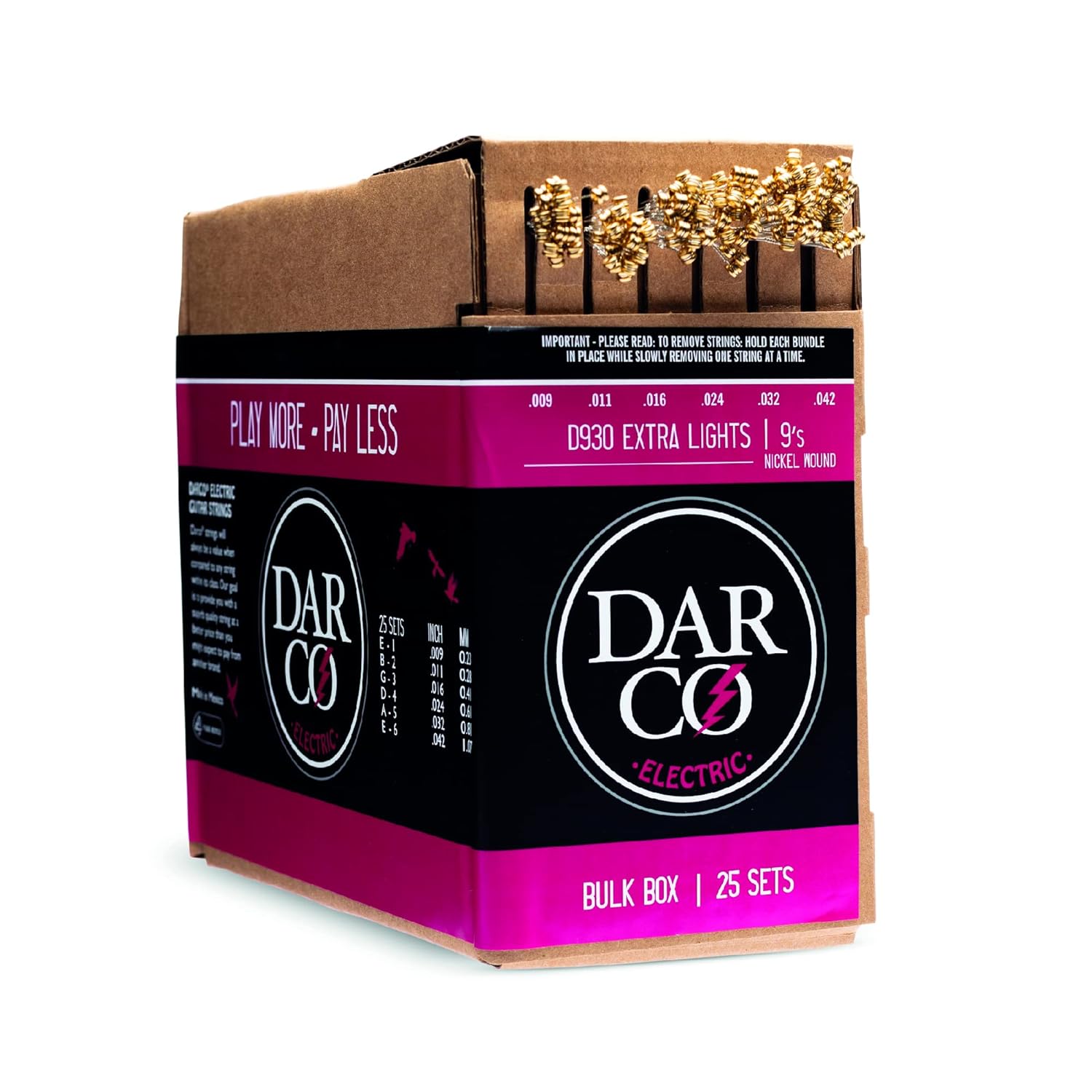 Darco Electric, Extra Light, 25 set BULK BOX