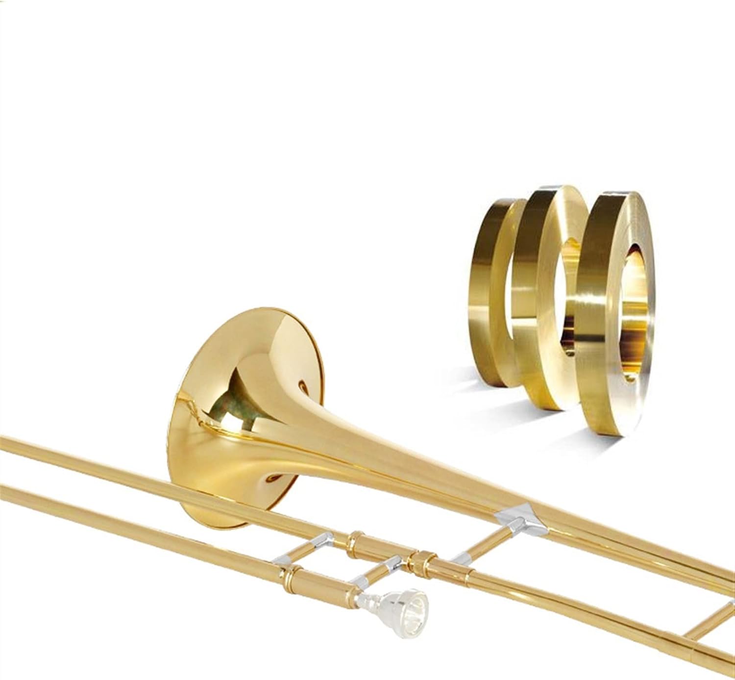 KESHUO Standard Trombone B-Flat Alto Trombone Wind Instrument for Beginners
