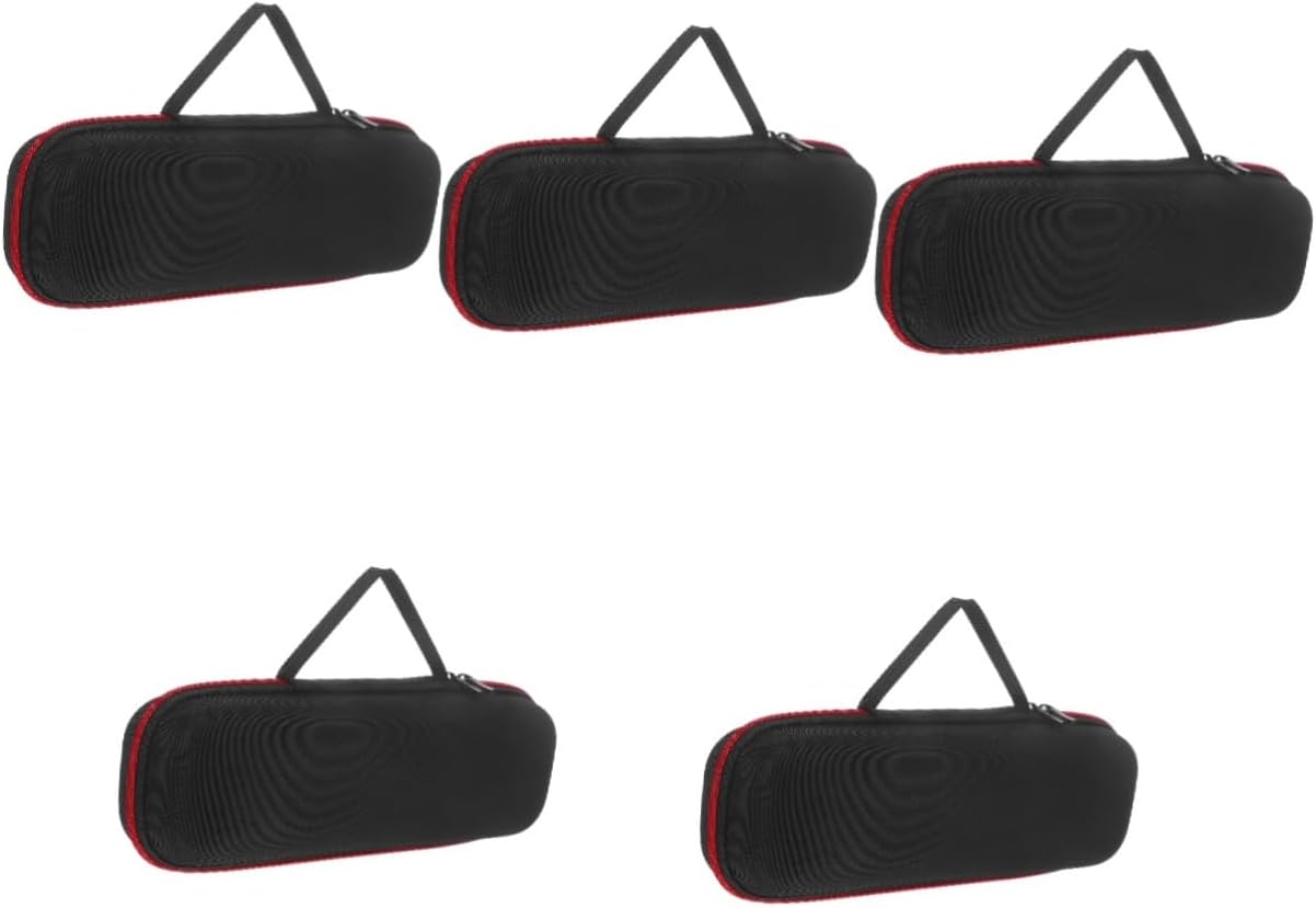 Toyvian 5pcs Microphone Carrying Case Shockproof Zipper Storage Bag for Portable Mic Accessories Stylish and Versatile Design for Professional and Casual Use for Organizing Microphones